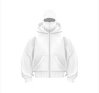 Fleece-Lined Dual Hood Sweatshirt | Streetwear
