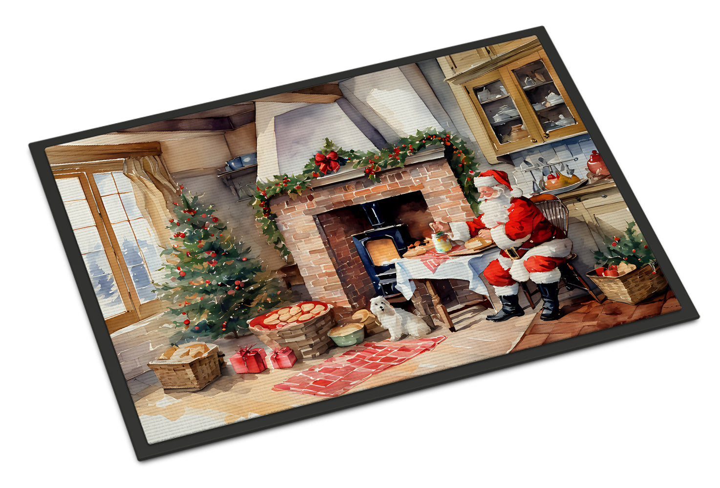 Cookies with Santa Claus Doormat