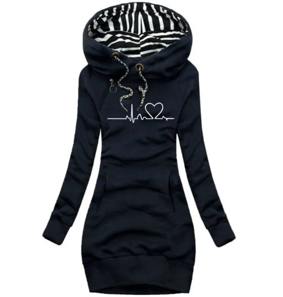 Long Sleeve Hoodie Dress | Streetwear