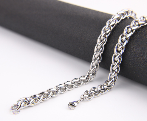 Stainless Steel Cross Chain Necklace
