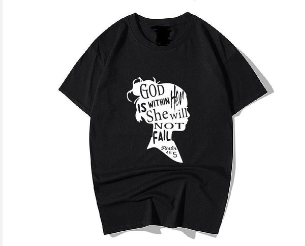 "Unisex Short Sleeve T-Shirt: God is Within Her" | Faith Streetwear