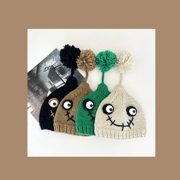 Children's Fashion Simple Wool Pullover Beanie Hat