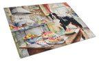 Bernese Mountain Dog Christmas Cookies Glass Cutting Board