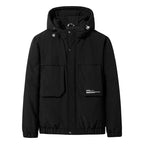 Large Size Loose-fitting Hooded Jacket with Pockets