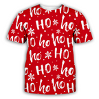 3D Christmas Couple T-Shirt with Cartoon Print | Streetwear