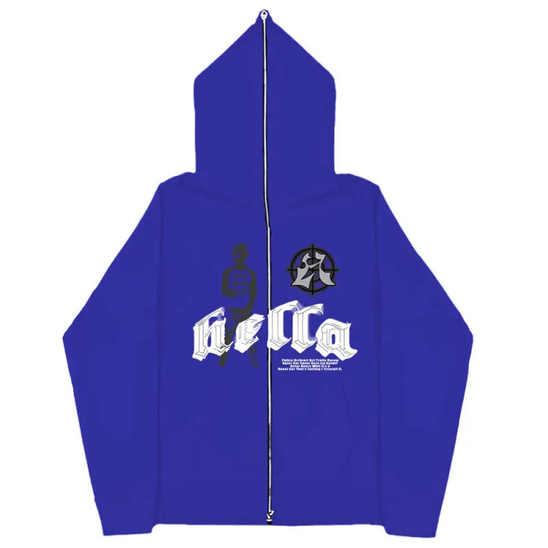 Oversized Zipper Hoodie | Streetwear