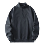Fashion Stand-collar Fleece Long Sleeve Sweatshirt Winter Warm | Streetwear