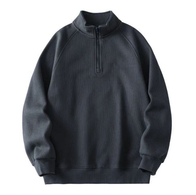 Fashion Stand-collar Fleece Long Sleeve Sweatshirt Winter Warm | Streetwear
