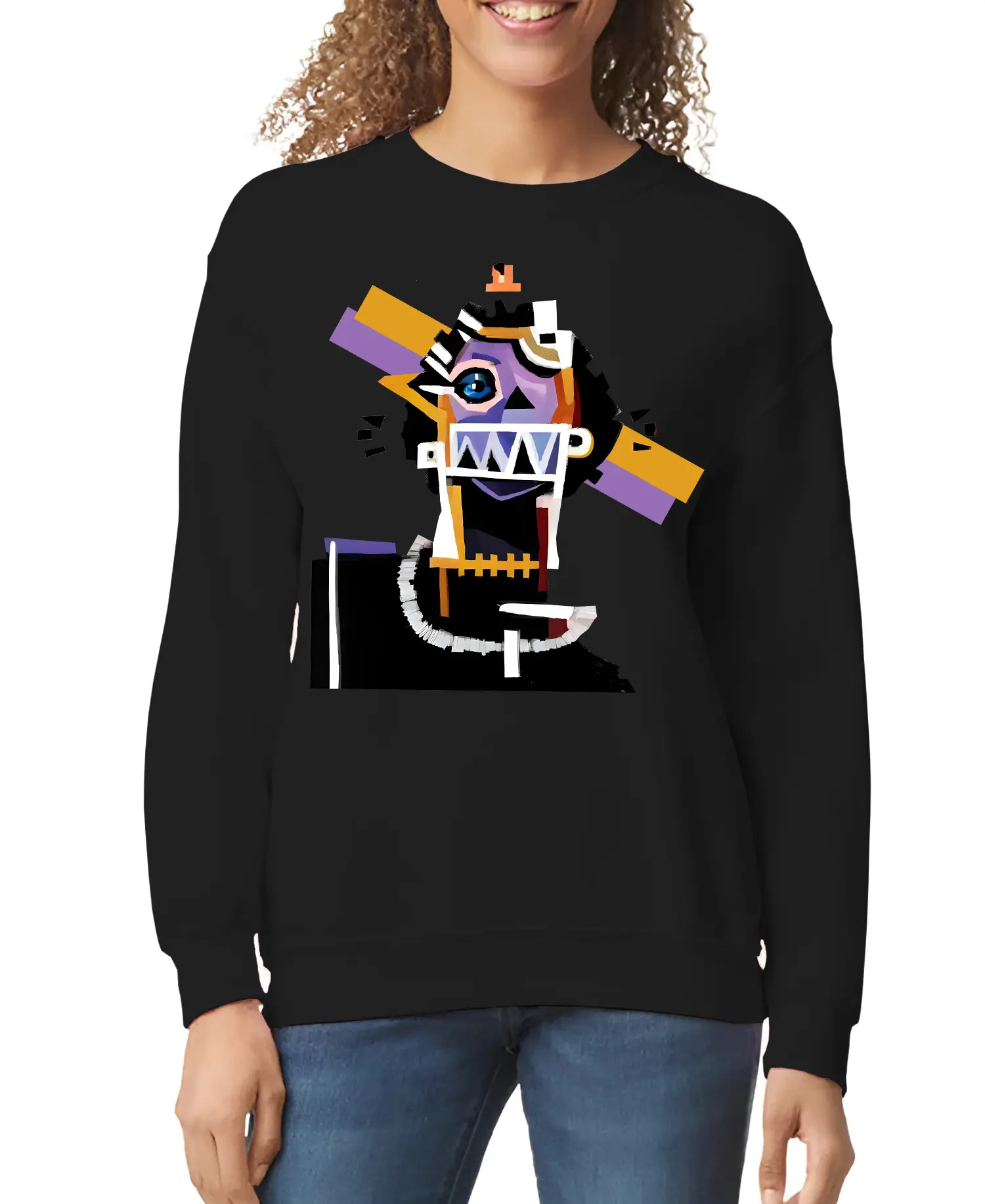 Neocubism Artwork Women’s Sweatshirt | Streetwear