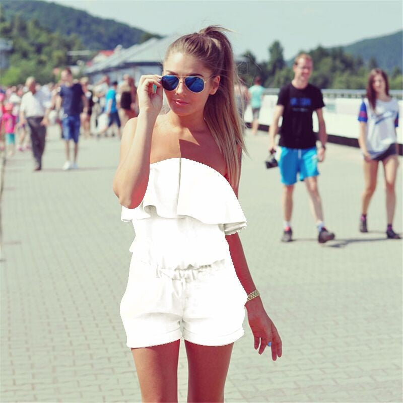 Summer Women's Fashion Ruffle Dress & Jumpsuit 2018