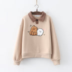 Thickened Cartoon Puppy Wool Pullover Sweater