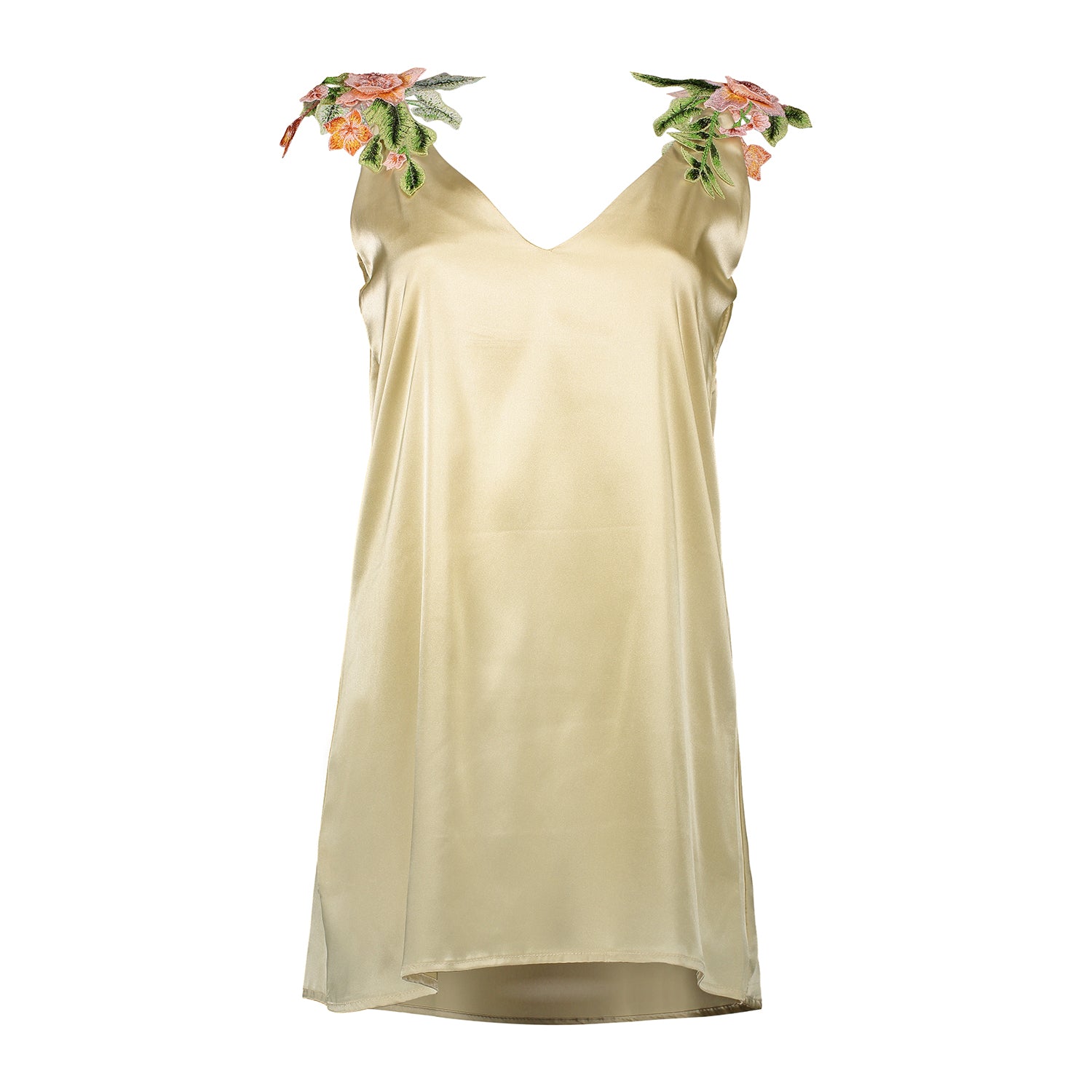 LIVA Embroidered Sleeveless Dress and Nightgown