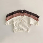 Korean Style Embroidered Pear Sweatshirt for Kids