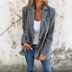 Women's Retro Houndstooth Suit Jacket