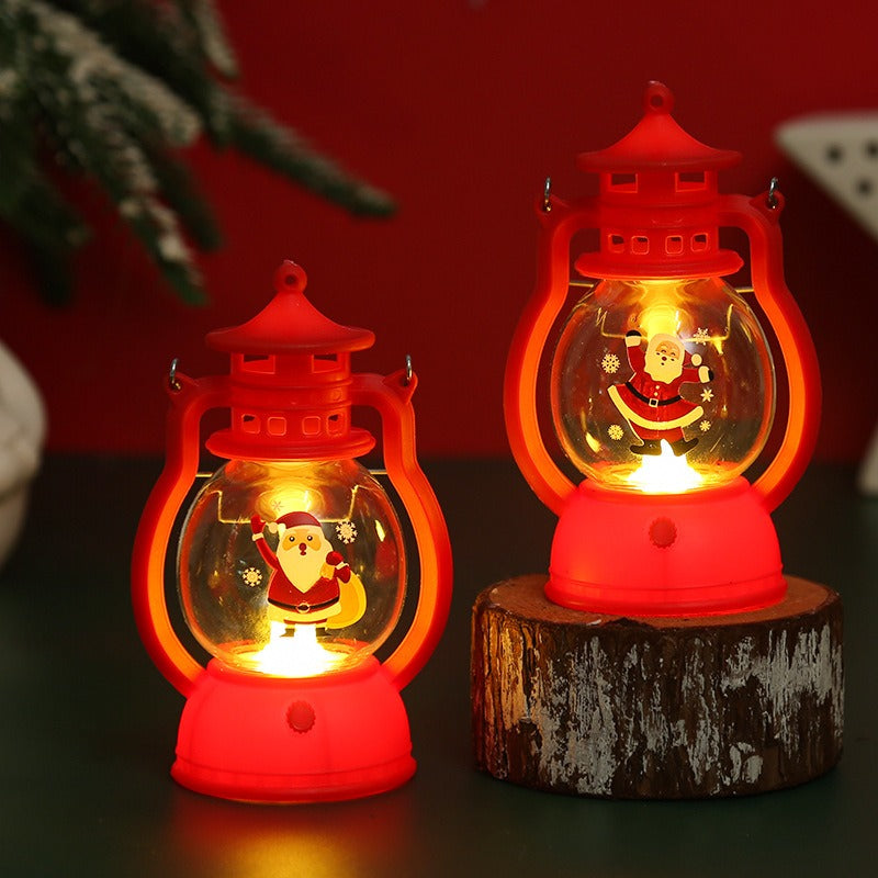 Christmas LED Portable Small Oil Lamp