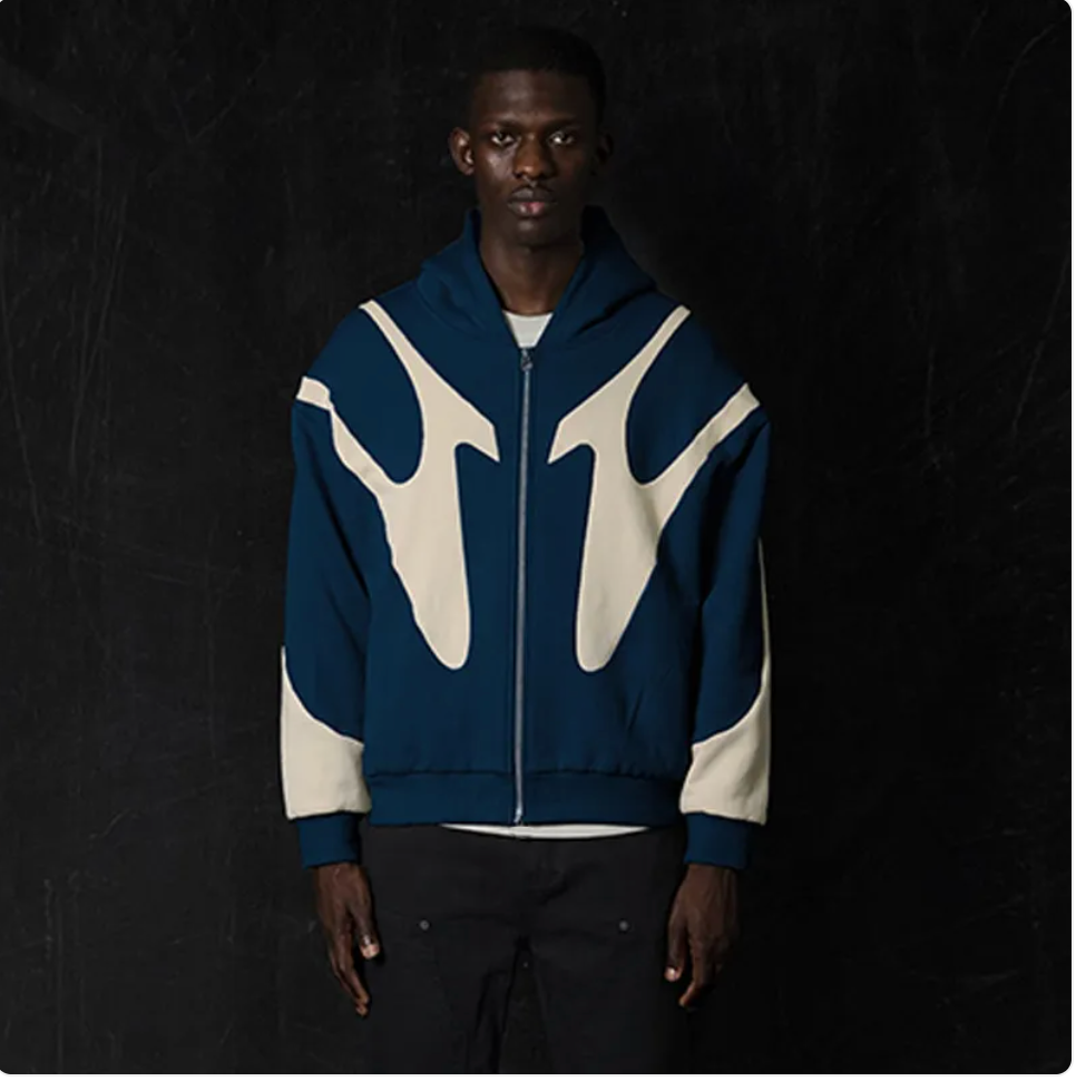 Trendy Hooded Zipper Cardigan