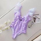 2024 New Women's One-Piece Swimsuit with Ruffles