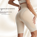 High-Waisted Body Shaping Panties with Butt Pads