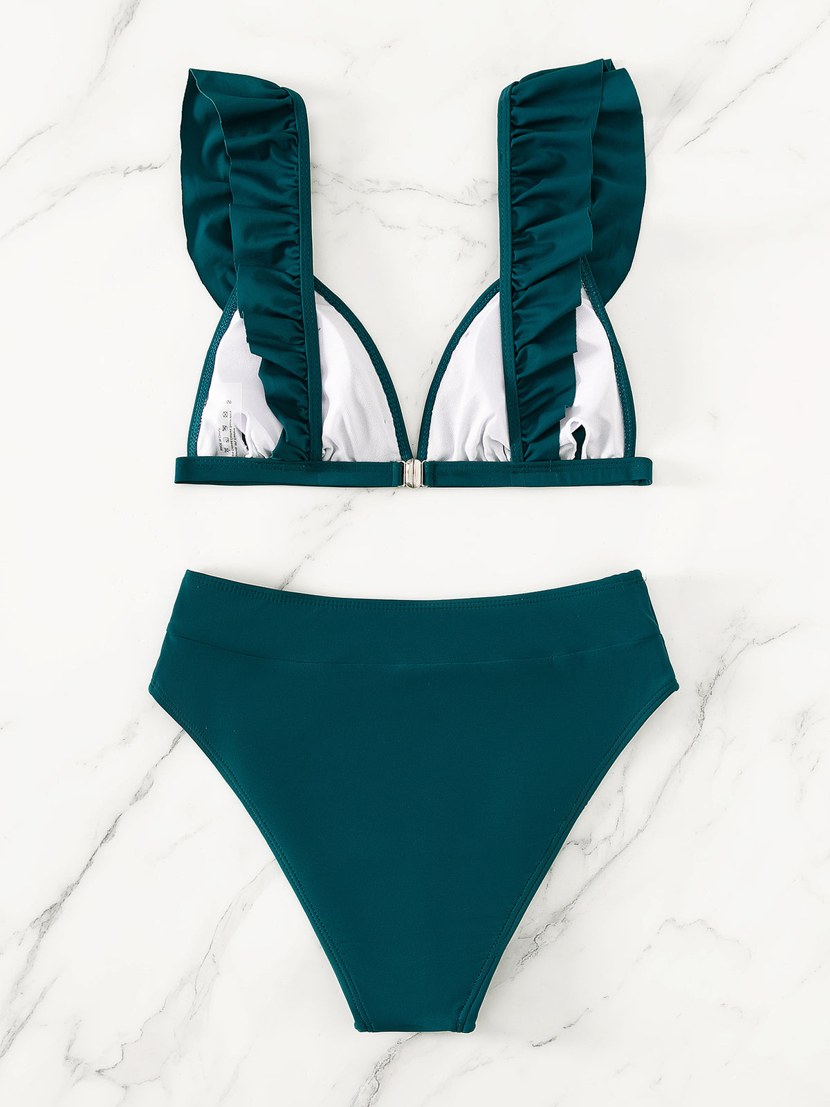 New Women's Two-Piece Solid Color Bikini Swimsuit