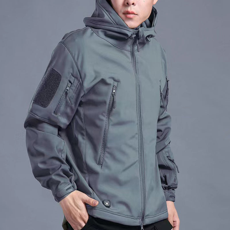 Waterproof Fleece Military Jacket for Outdoor Activities