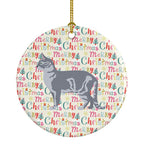 Australian Mist #2 Cat Christmas Ceramic Ornament