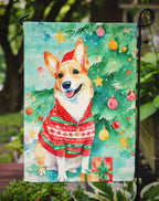 Corgi Christmas Garden Flag