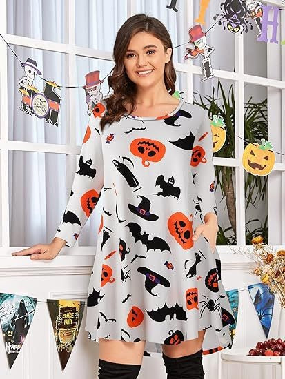 Christmas Printed Dress