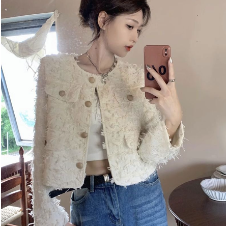 Retro Crochet Flower Tassel Cardigan