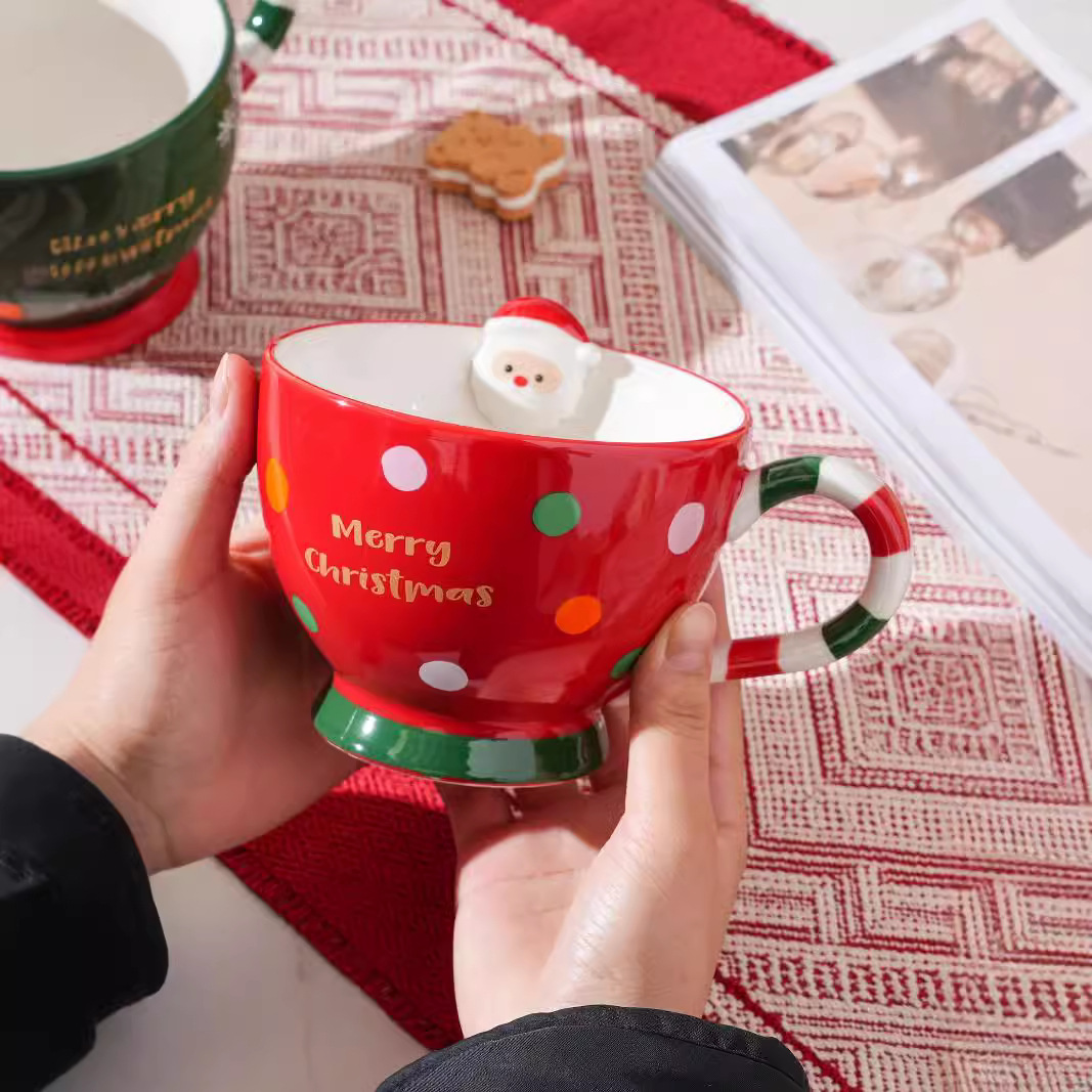 Christmas Ceramic Mug – Festive Gift Cup, 500ml