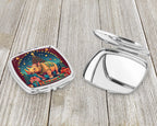 Rhinoceros Christmas Compact Mirror