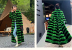Standing Collar Fur Jacket