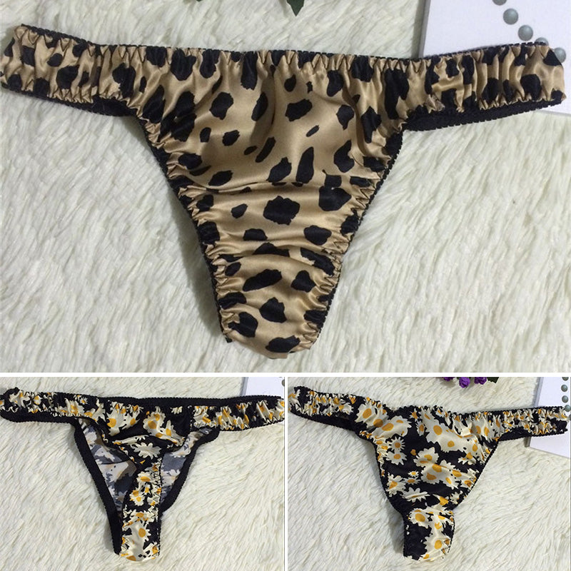 Silk Thong Underwear, Comfortable Breathable Base Layer