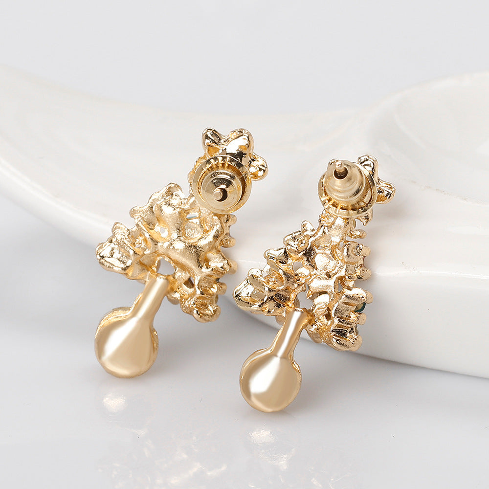 Christmas Tree and Reindeer Earrings Set