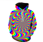 Starry Sky Printed Hoodie with Cartoon Design | Streetwear