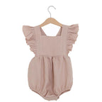 Cotton Linen Triangle Bodysuit for Girls (Romper)
