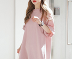 Casual Loose Maxi Dress with Short Sleeves