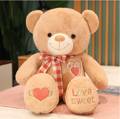 Plush Teddy Bear with Scarf - Customizable Gift | Home Decor