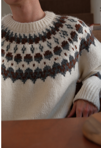 Japanese Round Neck Loose Sweater for Autumn Winter