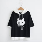 Harajuku Kawaii Cat Ear Hoodie for Girls
