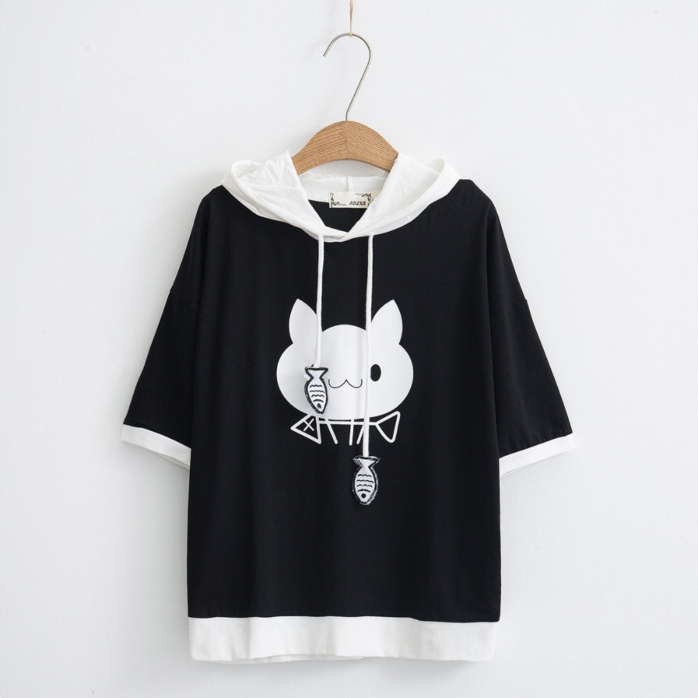 Harajuku Kawaii Cat Ear Hoodie for Girls