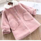 Children's Fur Collar Coat