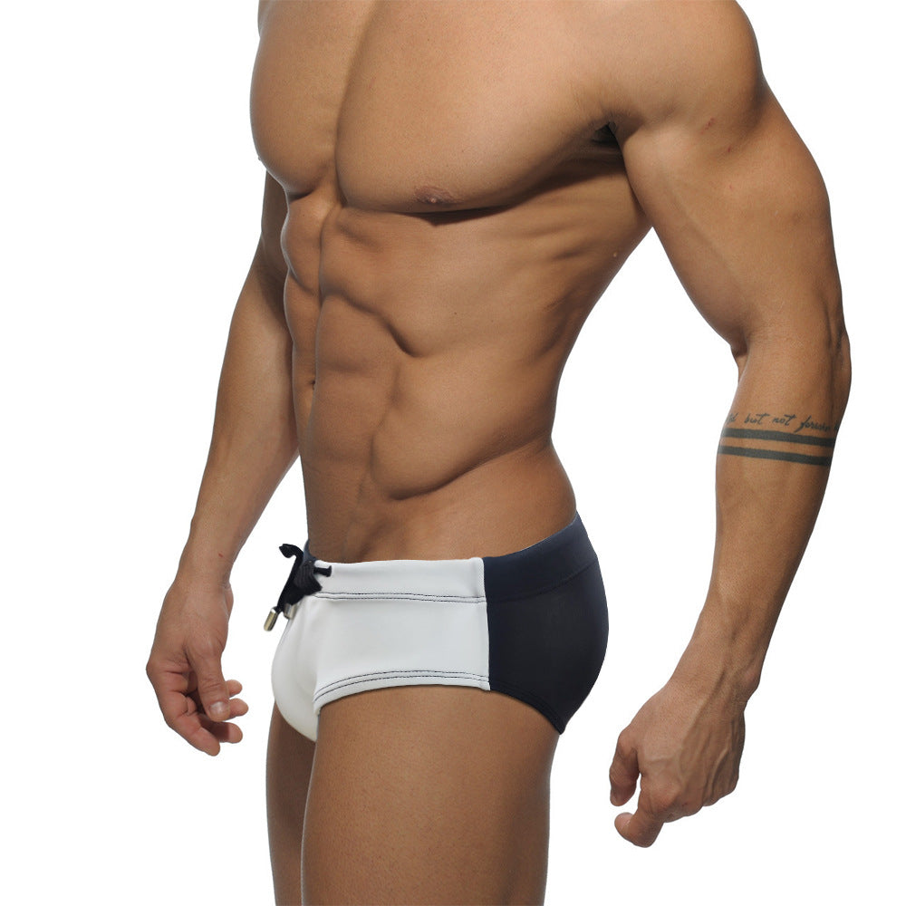 UXH Color-Block Minimalist Swim Trunks with Cups