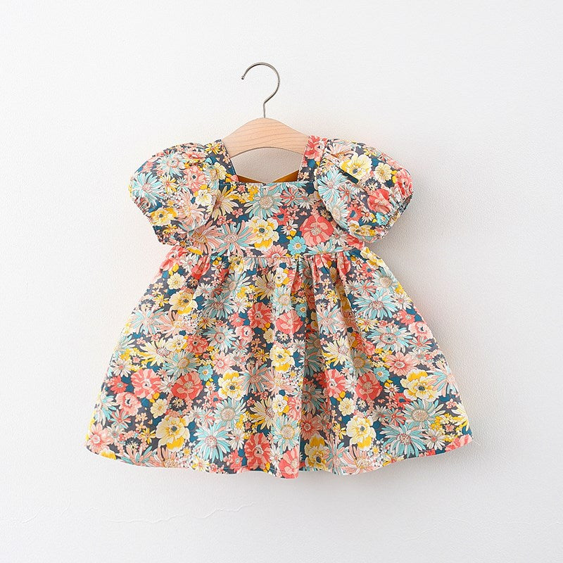 Summer Floral Princess Dress for Baby Girls