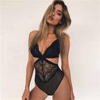 2018 Lace Bodysuit with Sheer Mesh Lingerie Wholesale