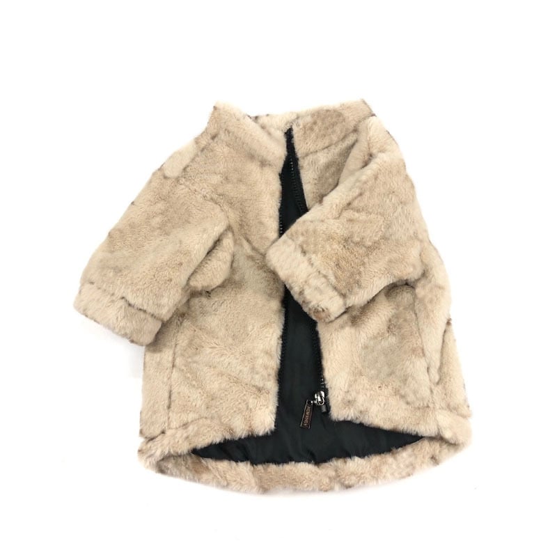 Leopard Print Dog Coat for Spring and Autumn