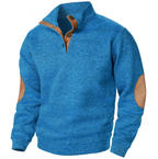 Men's Stand Collar Knitted Cardigan Sweater
