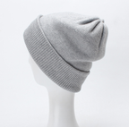 Children's Double Layer Thick Wool Knitted Hat | Embroidered Cap
