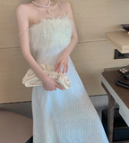 Off-Shoulder Slim Fit Tube Top Dress for Women