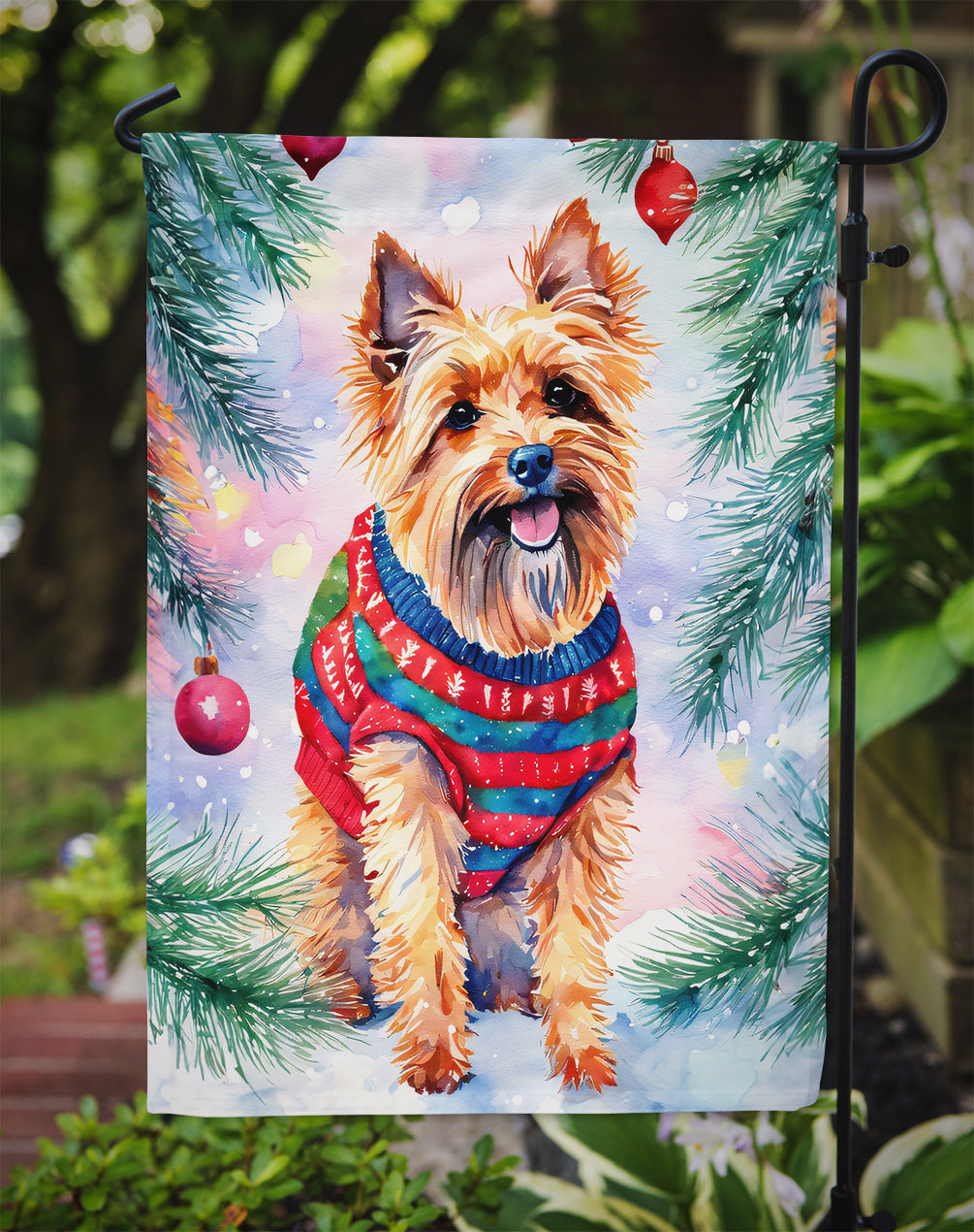 Australian Terrier Christmas Garden Flag