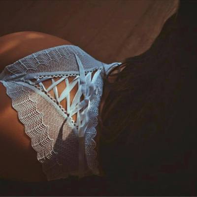 Women's Sheer Lace Bralette and High-Waist Panty Lingerie Set